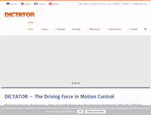 Tablet Screenshot of dictator.de